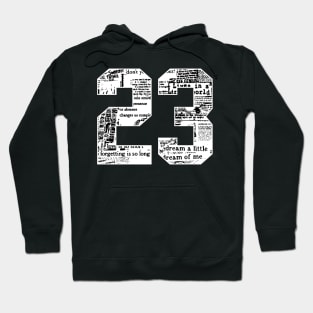 23 number abstract Hoodie